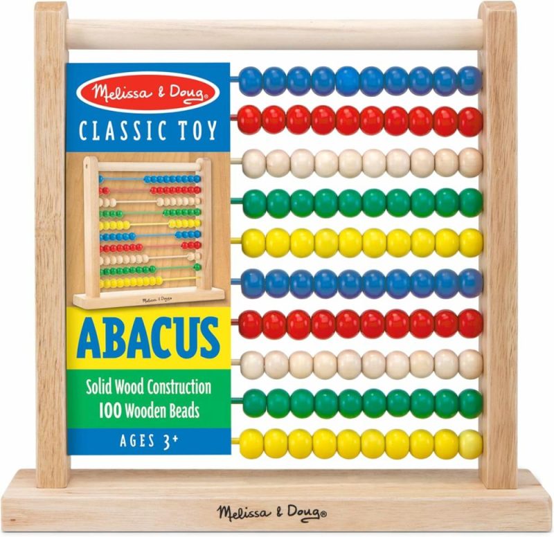 Abaci | Abaco – Classico Gioco Educativo di Conteggio in Legno con 100 Biglie