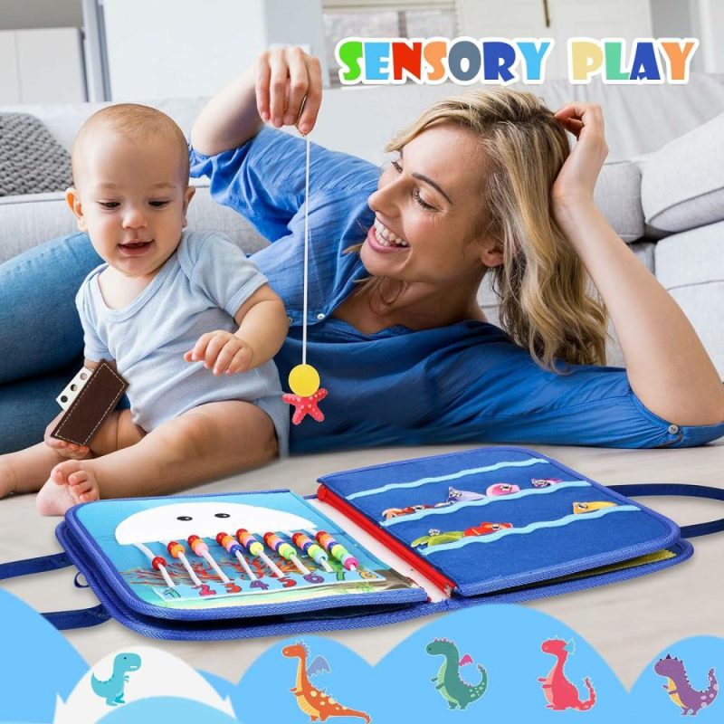 Abaci | Busy Board Bambino Viaggiare Giochi: Giochi Sensoriali per Bambini 1 2 3 4 Anni Regali per Bambino Uomo Montessori Attività – Accessori Viaggio Bambino Aereo e Indispensabili per Viaggio in Auto – Gioco di Abaco per Bambino di 12 18 Mesi