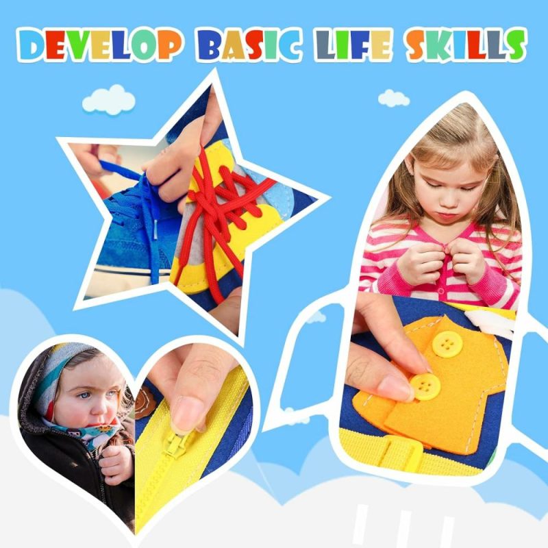 Abaci | Busy Board Bambino Viaggiare Giochi: Giochi Sensoriali per Bambini 1 2 3 4 Anni Regali per Bambino Uomo Montessori Attività – Accessori Viaggio Bambino Aereo e Indispensabili per Viaggio in Auto – Gioco di Abaco per Bambino di 12 18 Mesi