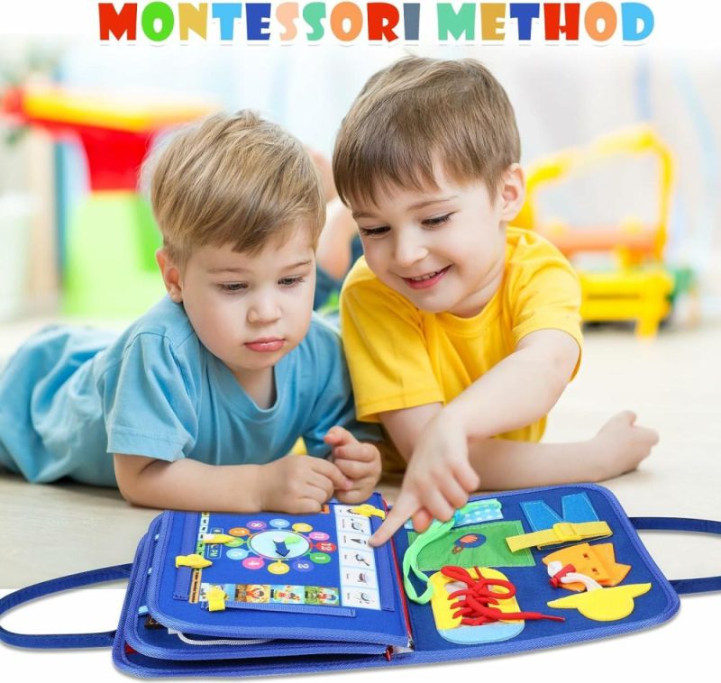 Abaci | Busy Board Bambino Viaggiare Giochi: Giochi Sensoriali per Bambini 1 2 3 4 Anni Regali per Bambino Uomo Montessori Attività – Accessori Viaggio Bambino Aereo e Indispensabili per Viaggio in Auto – Gioco di Abaco per Bambino di 12 18 Mesi