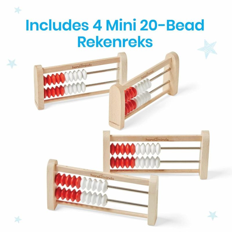 Abaci | Mini 20 Perle Rekenrek Legno  Abaco Per Bambini Matematica  Materiali Didattici Matematici Scuola Materna  Cassa Contatori Per Bambini  Contatori Per Bambini Matematica  Giochi Educativi Per Scuola Elementare (Set Di 4)