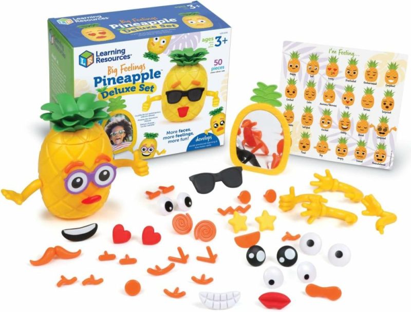 Baby & Bambino Giochi | Big Feelings Ananas Deluxe Set 50 Pezzi  Età 3+  Giocattoli di Apprendimento Sociale e Emotivo  Giocattoli Sensoriali per Bambini  Materiali per la Logopedia  Giocattoli per lo Sviluppo Motorio Fini  Giallo  Piccoli