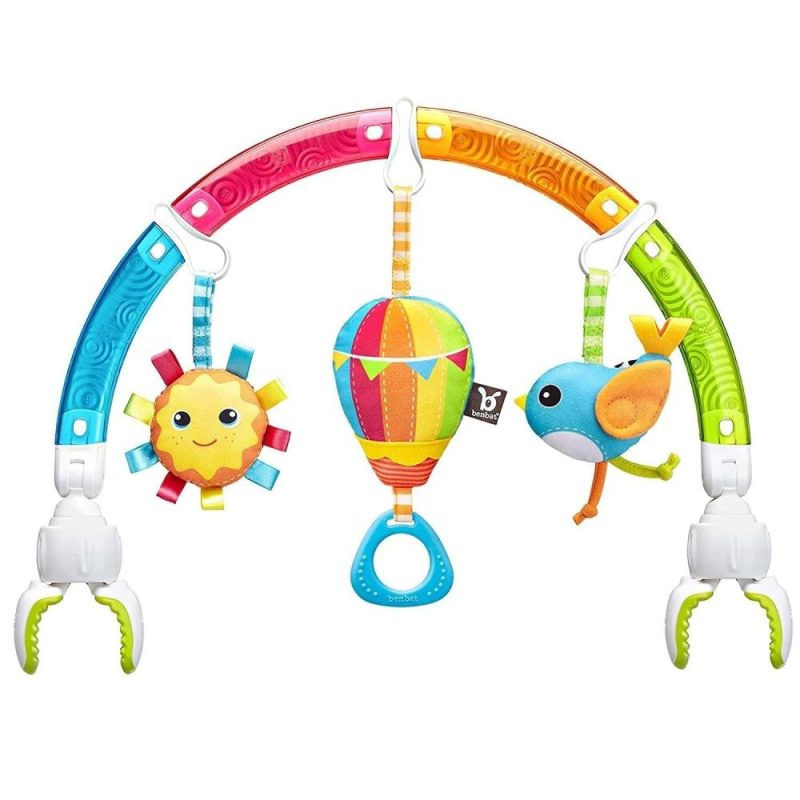 Car Seat & Stroller ToysPoggioletto & passeggino giochi | Arcobaleno Sorpresa Gioco Piscina. Attività Sensoriale Nuovo Nato. Regolabile per Paraurti e Sedie Auto.