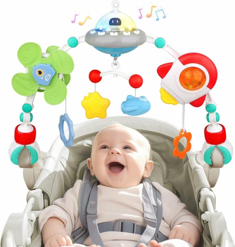 Car Seat & Stroller ToysPoggioletto & passeggino giochi | Musical Baby Stroller Arch Toys, Travel Car Seat Toys, Baby Play Arch Crib Accessory Toys, Mobile For Bassinet, Pram Activity Arch Bar Toys For Babies Infants