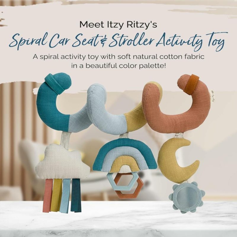 Car Seat & Stroller ToysPoggioletto & passeggino giochi | Sedia a rotelle e passeggino gioco – Giochi per passeggino e sedia a rotelle per bambini da 0 mesi in su – Giochi sospesi includono anelli clillacchi, specchio e nastri a superficie ondulata (Arcobaleno)