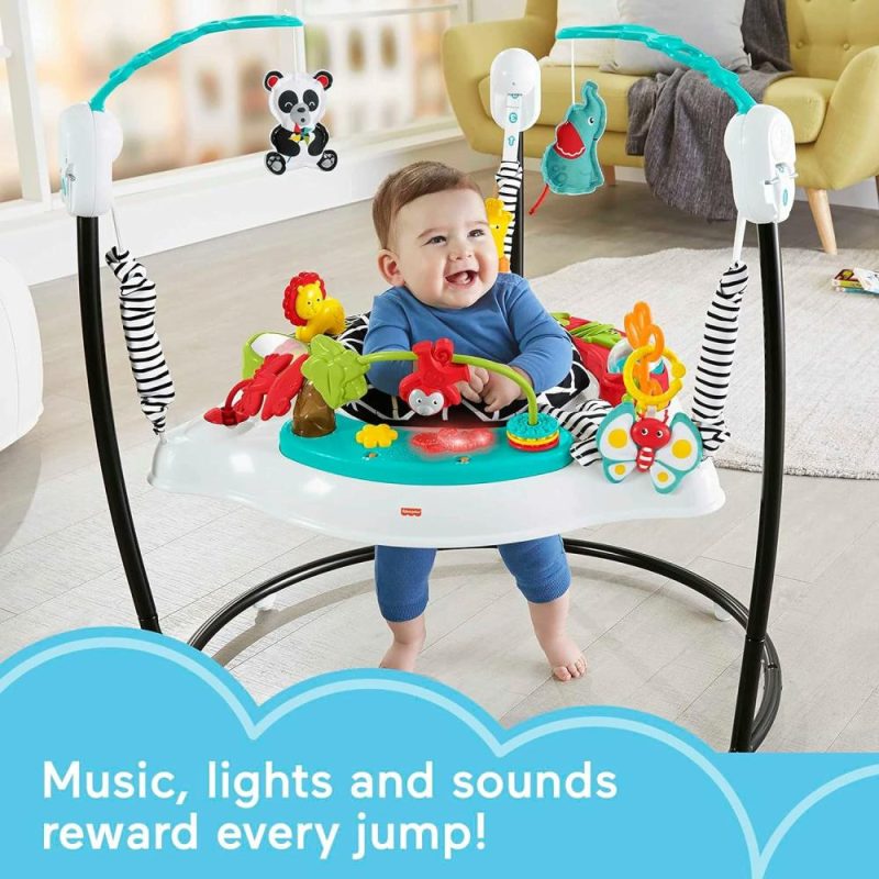 Centri di attività | Baby Bouncer Animal Wonders Jumperoo Activity Center Con Musica Luci Suoni E Giocattoli Educativi