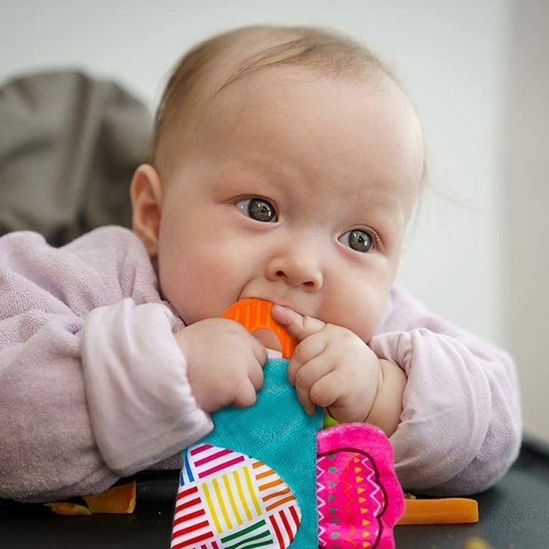 Dentifrici | 2 Pcs Giocattoli Rugginosi Per Bambino Con Morso, Giocattoli Sensibili Per Il Sorriso Neonato, Fazzoletto Per Bambini Nuovi Nati, Lenitivo Per La Saliva, Asciugamano Morbido, Coperta da Sonno Morbida, Coperta di Sicurezza per Bambini Unisex 0-36 Mesi, Regali (Occhio e Cervo)