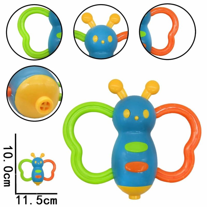 Dentifrici | 9Pcs Set di Gioco di Succhiare per Neonato con Scatola di Archiviazione, Regalo per Bambino Maschio di 0 a 18 Mesi, Blu