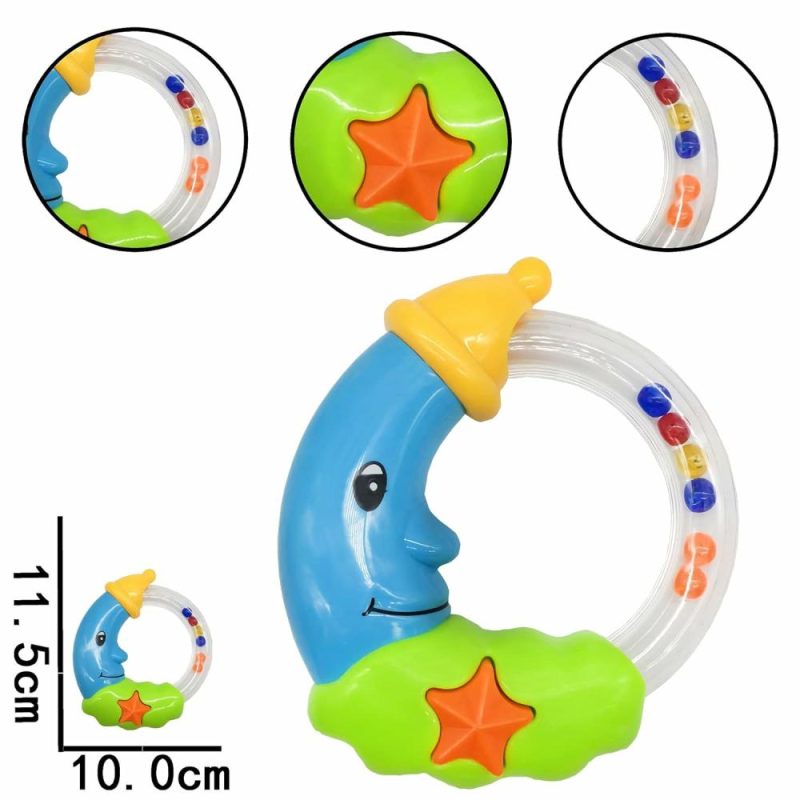 Dentifrici | 9Pcs Set di Gioco di Succhiare per Neonato con Scatola di Archiviazione, Regalo per Bambino Maschio di 0 a 18 Mesi, Blu