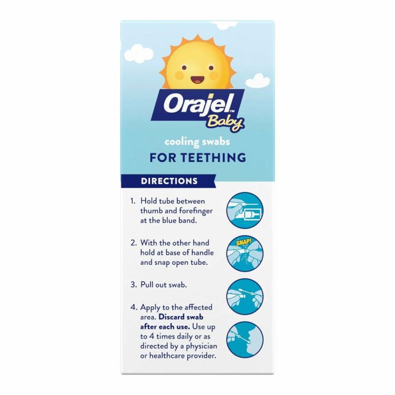 Dentifrici | Baby Daytime Cooling Swabs For Teething – Senza Farmaci – 1 Marchio Consigliato dal Pediatria* – 12 Pannoloni (Imballaggio Potrebbe Variare)