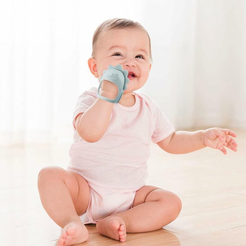 Dentifrici | Baby Dentifrici 0-6 Mesi – Senza BPA – Giocattoli da Masticare Facili da Afferrare con Texture Morbida per l’Esplorazione Sensoriale e la Rilievo dell’Prurito durante la Spostamento dei Denti