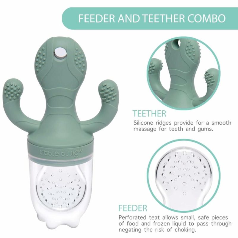 Dentifrici | Baby Fruit Feeder, Pacifier, Teether | Ciotola per il congelamento del cibo con coperchio, silicone BPA e senza BPA, set per l’alimentazione, cubetti di latte materno, puree di cibo e verdure