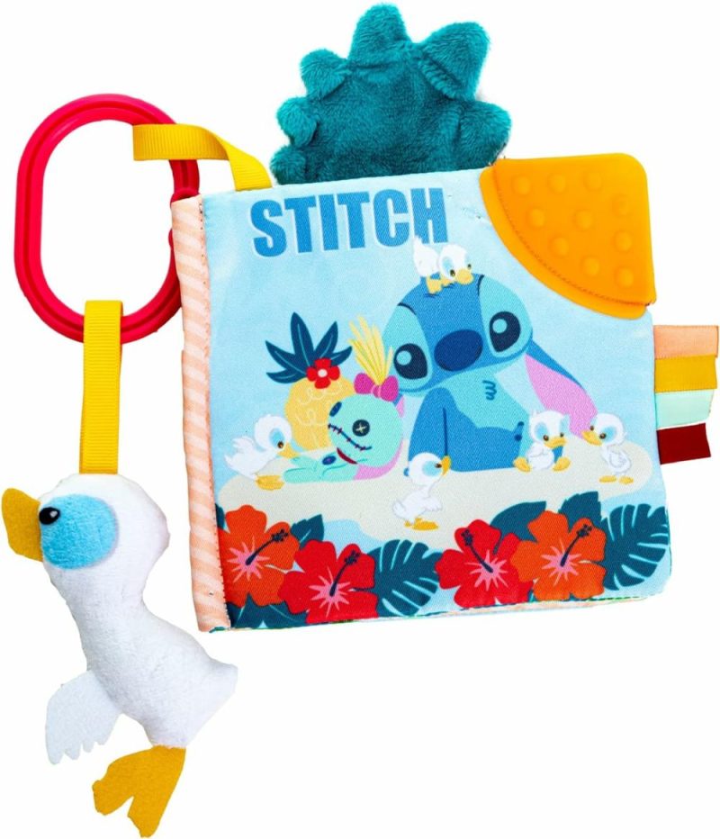 Dentifrici | Baby Lilo & Stitch Soft Book: Libro Morbido da Portare con Te di Stitch – Blu Medio