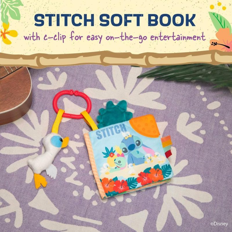 Dentifrici | Baby Lilo & Stitch Soft Book: Libro Morbido da Portare con Te di Stitch – Blu Medio