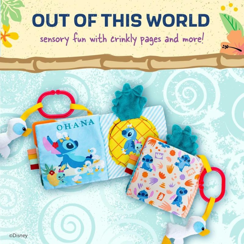 Dentifrici | Baby Lilo & Stitch Soft Book: Libro Morbido da Portare con Te di Stitch – Blu Medio