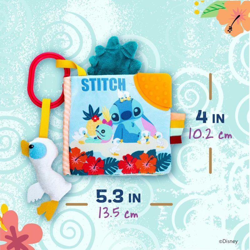 Dentifrici | Baby Lilo & Stitch Soft Book: Libro Morbido da Portare con Te di Stitch – Blu Medio