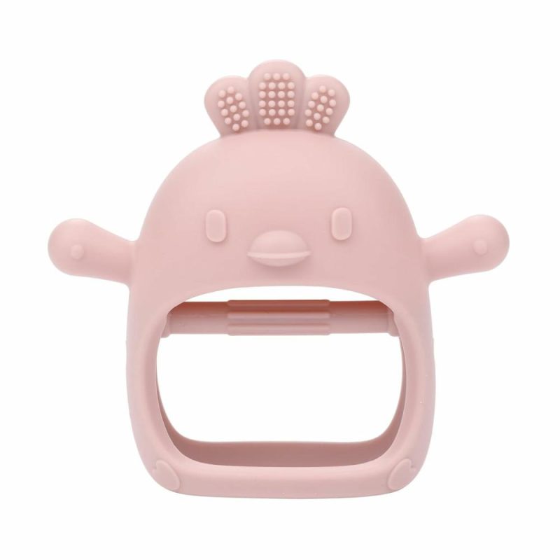 Dentifrici | Baby Teething Toys – Giocattoli Morbidi in Silicone per il Distensione dei Denti da 0 a 6 Mesi – Anti-Forte Caduta Bracciale da Indossare per il Distensione dei Denti – Giocattoli da Masticare per le Necessità di Succhiare – Guantino da Distensione dei Denti per Lenire il Dolore delle Gengive, Rosa