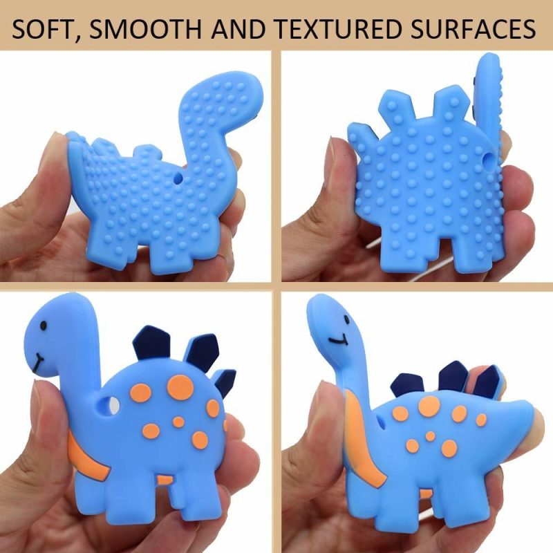 Dentifrici | Collane da Masticare per Bambini con Sindrome di Sensibilità – Giochi da Masticare in Silicone con Dinosauro per Bambini Autistici – ADHD – SPD – Collane da Masticare per Ansia – Ridurre il Movimento Incontrollato nei Bambini…