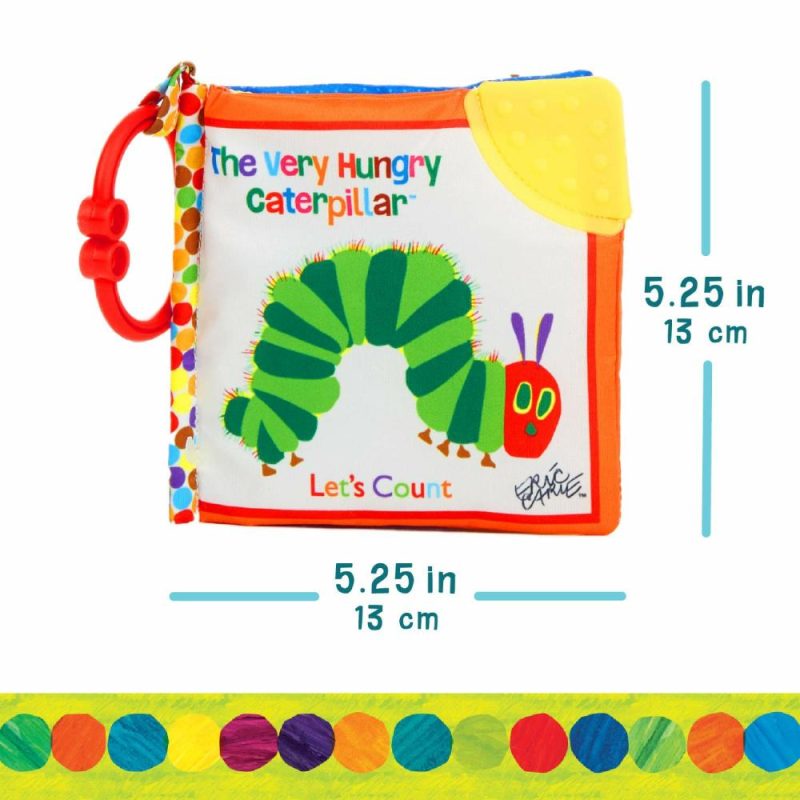 Dentifrici | Contiamo Soft Book – Mondo di Eric Carle La Camicia Ghiotta Baby On The Go Clip Sorpasso Morso Morbido Libro Sensory per Bambini 5.25X5.25 Pollici