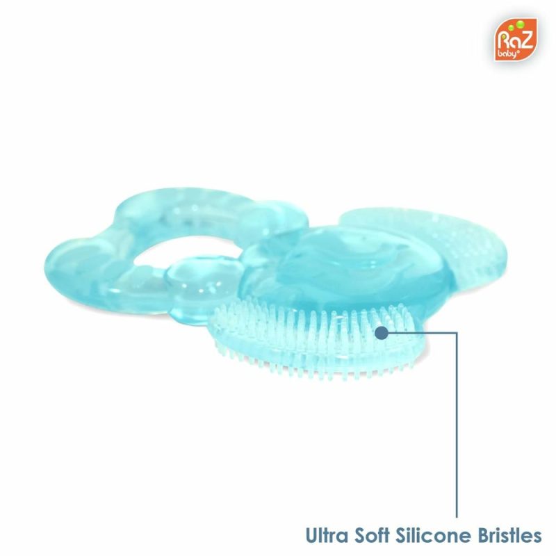 Dentifrici | Elfy-Yummy Districatore: Gioco per la dentizione – Design di Elefante in Silicone Medico con Pelo Ultra Morbido per Lenire il Discomfort della Dentizione Gioco Ideale per i Bambini 3M+