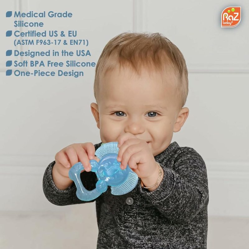 Dentifrici | Elfy-Yummy Districatore: Gioco per la dentizione – Design di Elefante in Silicone Medico con Pelo Ultra Morbido per Lenire il Discomfort della Dentizione Gioco Ideale per i Bambini 3M+