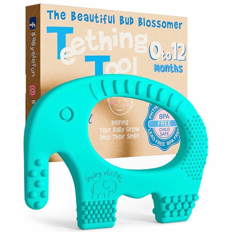 Dentifrici | Giocattoli da dentizione per bambini di 0 a 12 mesi – 5X Rilascio del Dolore Smart Teether – Zero ritardo nello sviluppo Silicone Giocattolo da dentizione per neonati – Regalo divertente per la doccia dell’infante per neonati