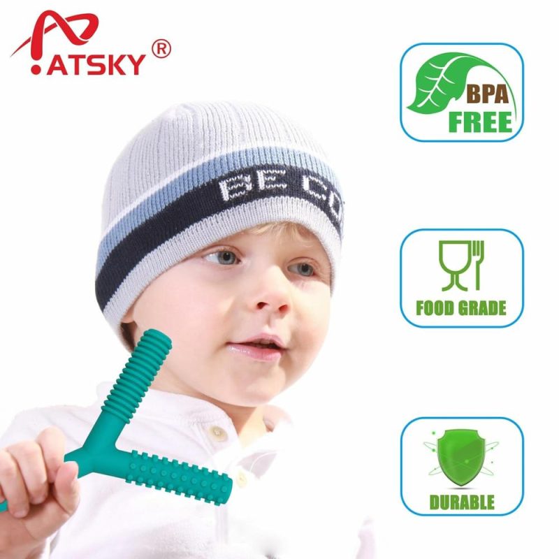 Dentifrici | Giocattoli da Masticare Senzoriali per Bambini Autistici 5 Confezione Tubi Silicone per Masticare St sticks per Bambini con Autismo  Svezzamento  Morso  Adhd  Spd  Biberon  Attrezzi per la Motricità Orofacciale Masticabili