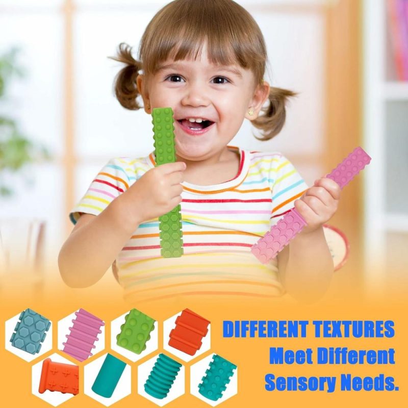 Dentifrici | Giocattoli da Masticare Senzoriali per Bambini Autistici 5 Confezione Tubi Silicone per Masticare St sticks per Bambini con Autismo  Svezzamento  Morso  Adhd  Spd  Biberon  Attrezzi per la Motricità Orofacciale Masticabili