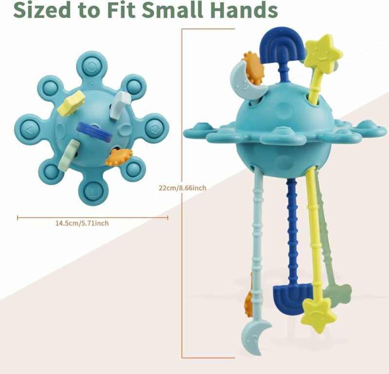 Dentifrici | Giocattoli Montessori per Bambini da 6-12-18 Mesi, Giocattoli Pull Stringa in Silicone per Bambini, Giocattoli Didattici per Bambini da 1 a 3 Anni, Giocattoli Sensoriali per Bambine e Bambini, Regali di Compleanno per Neonati e Bambini.