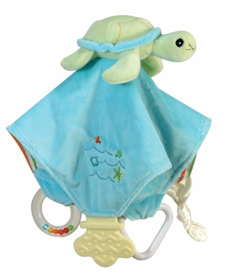 Dentifrici | Go Fish Plush Chewbie Attività Gioco E Fazzoletto da Sorrette Tartaruga Verde