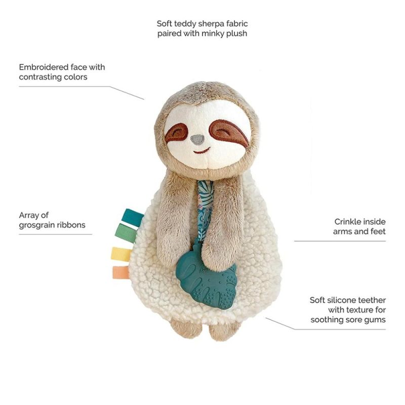 Dentifrici | Itzy Lovey con Rettino – Cuscino da Bambino con Rettino – Strisce Tridimensionali e Braccia Sospese – Caratteristiche Suono Stridulo, Tessuto Sherpa e Plush Morbido (Tartaruga)