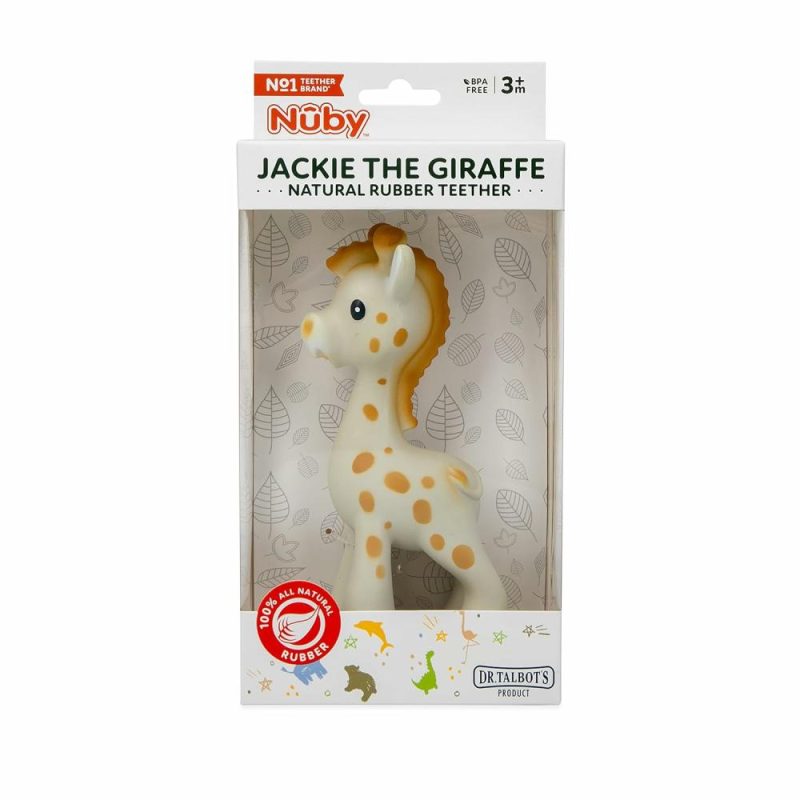 Dentifrici | Jackie La Giraffa Dentiera Morbida con Suono in Gomma Naturale 100%