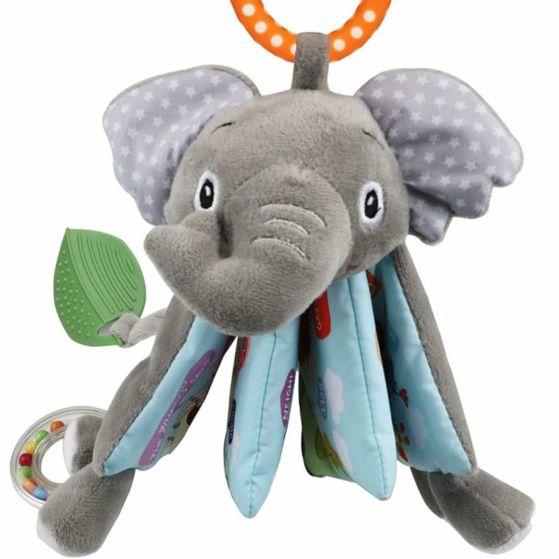 Dentifrici | Libri per Bambini 0-6 Mesi,Giocattoli per Bambini Elefante Tovaglietta Morbida Tocco Sentire Libri Stridulanti per Bambini e Bambini Grandi,Bambini Giocattoli 3-6 Mesi 6-12 Mesi 1-3 Anni Regali per Bambino Bambina,Bunny Pieno Morbido Giocattoli da Masticare