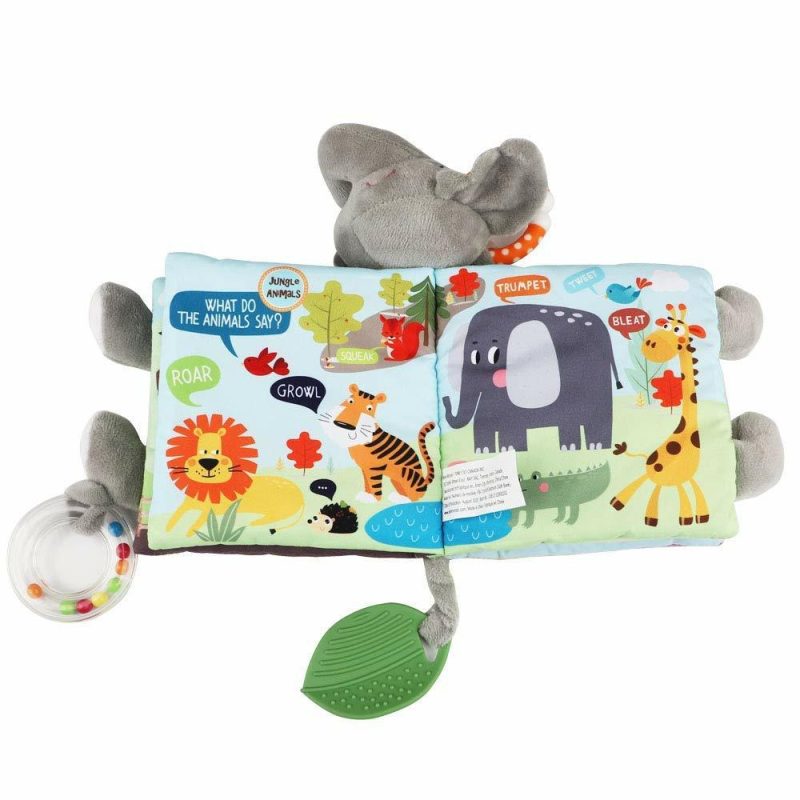 Dentifrici | Libri per Bambini 0-6 Mesi,Giocattoli per Bambini Elefante Tovaglietta Morbida Tocco Sentire Libri Stridulanti per Bambini e Bambini Grandi,Bambini Giocattoli 3-6 Mesi 6-12 Mesi 1-3 Anni Regali per Bambino Bambina,Bunny Pieno Morbido Giocattoli da Masticare