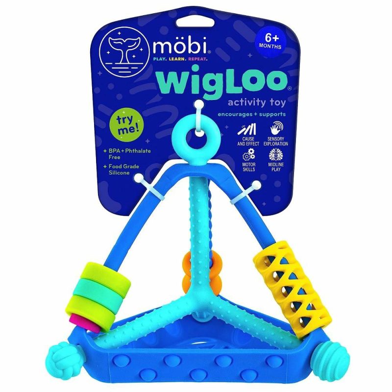 Dentifrici | Mobi Wigloo Giocattoli Sensibili per Bambini da Neonati a Bambini in Età Prescolare – Giocattoli per la Coordinazione Mano-Occhio e la Funzione Cerebrale di Sviluppo – Silicone di Grado Alimentare – Giocattoli per Bambini di 6 Mesi – Giocattolo per la Crescita dei Denti