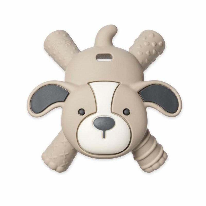 Dentifrici | Ritzy Teether Reaches Back Molars And Massages Sore Gums; Features Multiple Textures And Flexible Design; Puppy