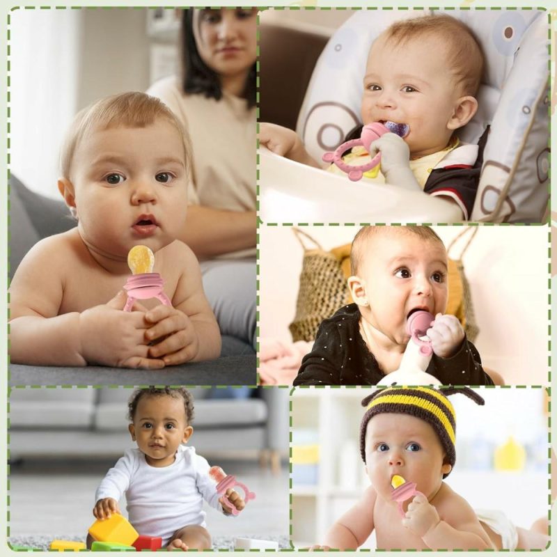 Dentifrici | Silicone Baby Fruit Food Feeder, Pacifier & Latte Materna Popsicle Freezer Molds, Per Preparazione in Batch e Raffreddamento, Senza Bpa, Distributore in Silicone per Introdurre Alimenti Nuovi, Aumenta come Gioco da Crescita