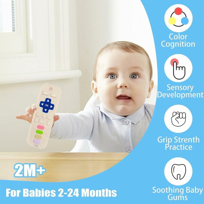 Dentifrici | Silicone Baby Teething Toys, Baby Remote Control Toy, Remote Teether For Babies 3-24 Months, Baby Remote Teething Toys, Teething Relief Toys 6-12 Months, Teething Toys Bpa Free Refrigerator Safe. 
Giocattoli da Masticare in Silicone per Bambini, Giocattolo Telecomandato per Bambini, telecomandante da Masticare per Bambini 3-24 Mesi, Giocattoli da Masticare Telecomandati per Bambini, Giocattoli per la Masticazione per il Rilassamento 6-12 Mesi, Giocattoli da Masticare Senza Bpa Sicuri in Frigorifero.