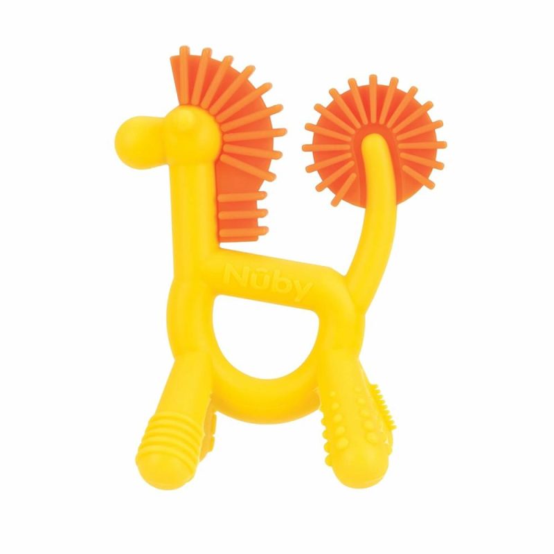 Dentifrici | Silicone Geo Zoos Dentiera – Gioco da Masticare Giraffa per Bambini 3+ Mesi – Rassoda e Massaggia le Gengive Dolenti