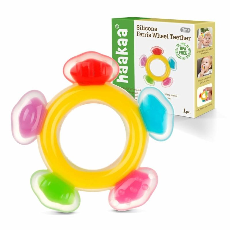 Dentifrici | Silicone Giraferro da dentizione – Gioco da dentizione per il frigorifero per bambini 3-6 mesi – Rilievo sicuro e rinfrescante – Silicone Bpa Free – 1 Confezione