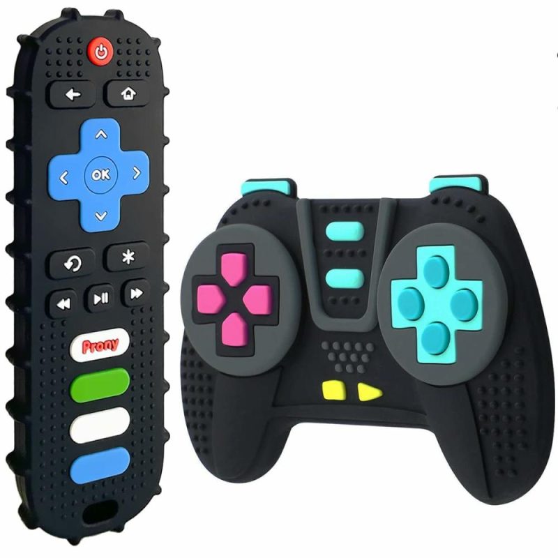 Dentifrici | Silicone Remote Control e Game Controller Succhietti da dentizione per Bambini da 3 Mesi in Su, Giocattoli da Dentizione Sensoriali per Bambino e Bambina