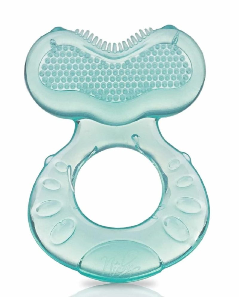 Dentifrici | Silicone Teethe-Eez Dentifricio con Punte  Include Scatola Igienica  Aqua (Contenuto 2)