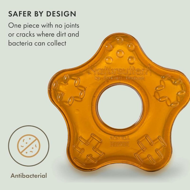 Dentifrici | Starfish Teether – Giocattolo per il Sorriso Bambino – Eco-Friendly Gomma Naturale Pvc & 100% Senza Bpa – Design Danese Giocattoli Bambino – Made in Italy Giallo