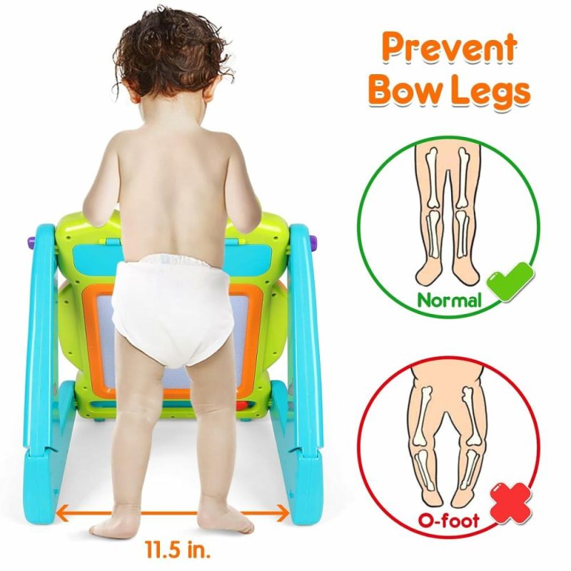 Giocattoli a spingere e trascinare | 3-in-1 passeggino per bambini maschi e femmine, gioco da sedersi a stare in piedi, centro attività, lavagna per disegnare, giocattoli per neonati, regali di compleanno per 1 anno, 9, 12, 18 mesi, 2, 3 anni, bambino, bambino, giocattolo a spinta, effetto sonoro, luce musicale