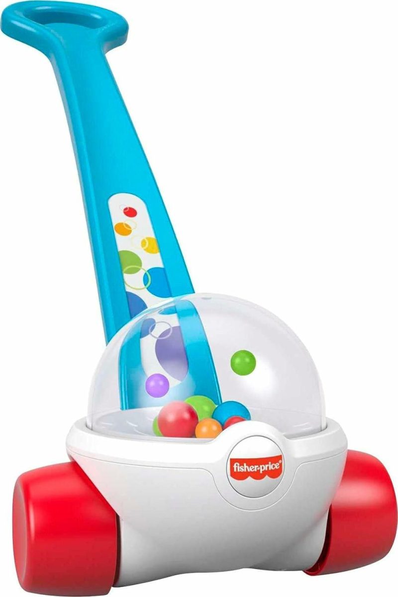 Giocattoli a spingere e trascinare | Baby & Bambino Gioco Pop Corn Azzurro Push-Along Con Azione di Esplosione di Palla Per Neonati di 1+ Anni 2-Pezzi Montaggio