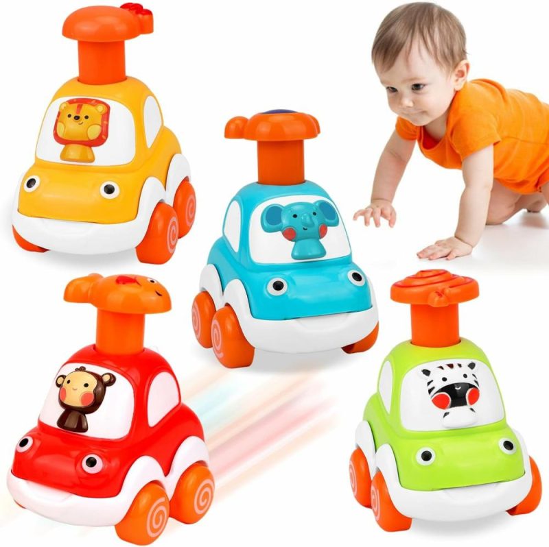 Giocattoli a spingere e trascinare | Baby Toy Carriola Regali Bambino: Auto da Gioco Bambino Animali – Giocattoli Auto per Bambino di 1 2 3 Anni Maschio Femmina – Regali Compleanno Bambino di 1 2 Anni Giocattoli Bambino – Giocattoli Auto Push and Go per Bambini Neonati Bambini Piccoli