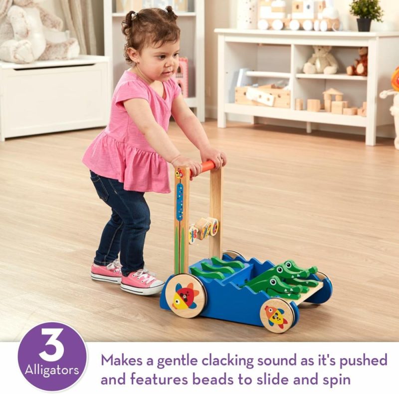 Giocattoli a spingere e trascinare | Deluxe Chomp And Clack Alligator Push Toy And Activity Walker – Wooden Baby Push Walker For Ages 1+ 
Deluxe Chomp And Clack Coccodrillo Giocattolo A Spinta E Passeggino Attivo – Passeggino A Spinta In Legno Per Bambini Dalla 1 Anno In Su