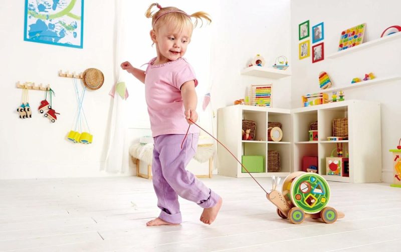 Giocattoli a spingere e trascinare | Premiato Giocattolo di Legno da Trascinare per Bambini con Serpente, Lungo 11.9 Pollici, Larghezza 4.4 Pollici, Altezza 7.3 Pollici