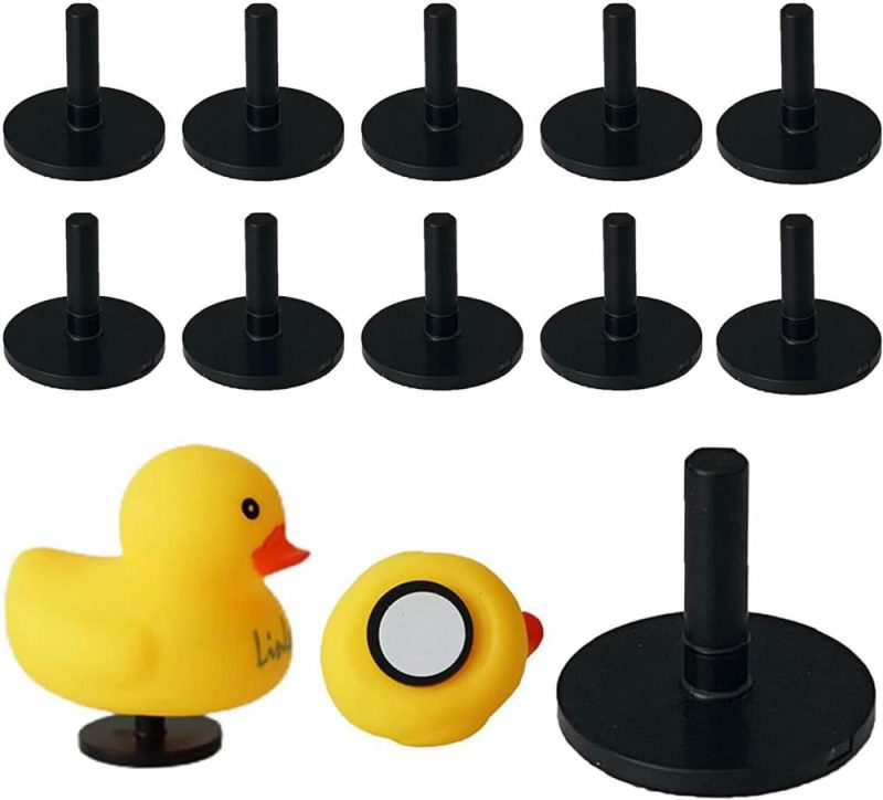 Giocattoli da bagno | 10 Pcs Duck Plug – Montaggio Rana di Gomma, Raccoglitore Rana di Gomma Flock per Cruscotto Jeep e Display Fisso, Regalo per Amanti della Jeep Include Adesivi a Doppio Faccia (Esclusa la Rana di Gomma) (10Pcs)