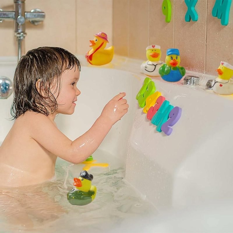 Giocattoli da bagno | 100 Confezione Piscina di Gomma per Jeep – Piscina da 2″ per Bambini – Set di Giocattoli da Bagno per Bambini – Favori per Feste – Tempo del Bagno – Compleanni E Much More (100 Varietà)